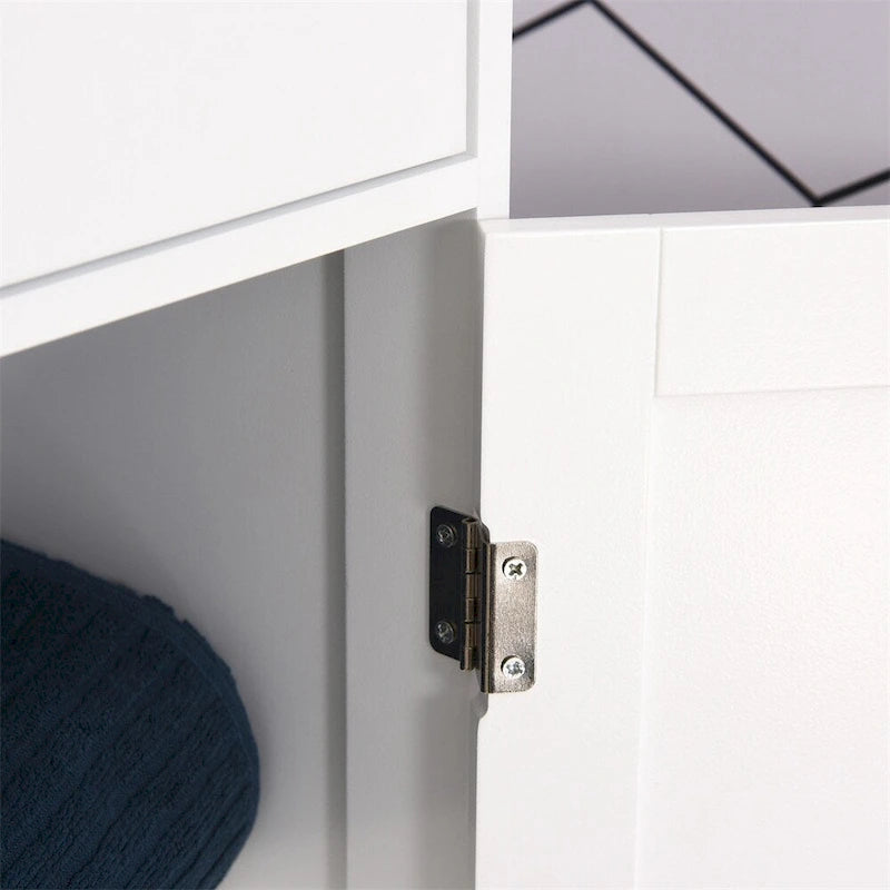 Armoire de rangement étroite pour salle de bain, armoire haute pour salle de bain, colonne à linge étroite
