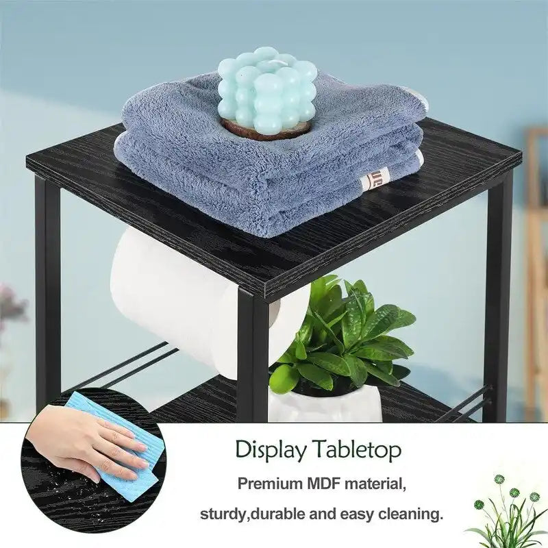 Étagère de rangement pour petite salle de bain, 3 niveaux, pour serviettes - 26 cm (P) x 30 cm (L) x 71 cm (H)