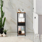 Étagère de rangement pour petite salle de bain, 3 niveaux, pour serviettes - 26 cm (P) x 30 cm (L) x 71 cm (H)