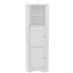 Armoire d'angle de salle de bain autoportante haute