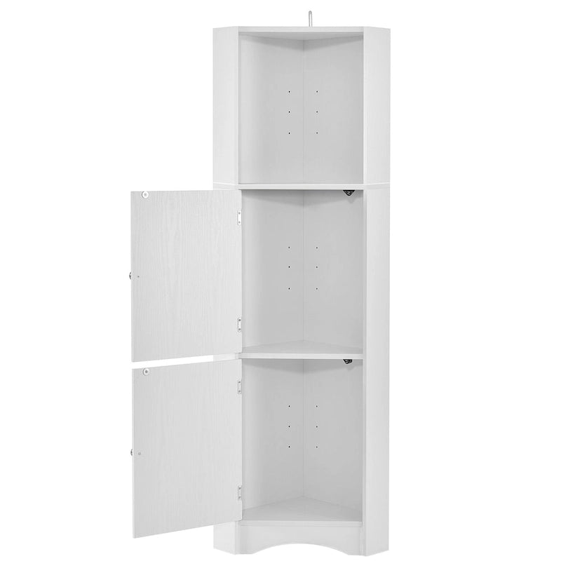 Armoire d'angle de salle de bain autoportante haute
