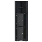 Armoire d'angle de salle de bain autoportante haute