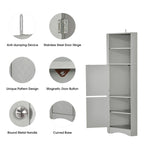 Armoire d'angle de salle de bain autoportante haute