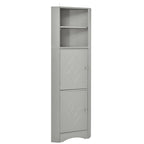 Armoire d'angle de salle de bain autoportante haute