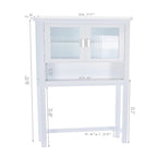 Armoire de rangement à installer au-dessus des toilettes - 9,4 cm (P) x 26,77 cm (L) x 66,92 cm (H)
