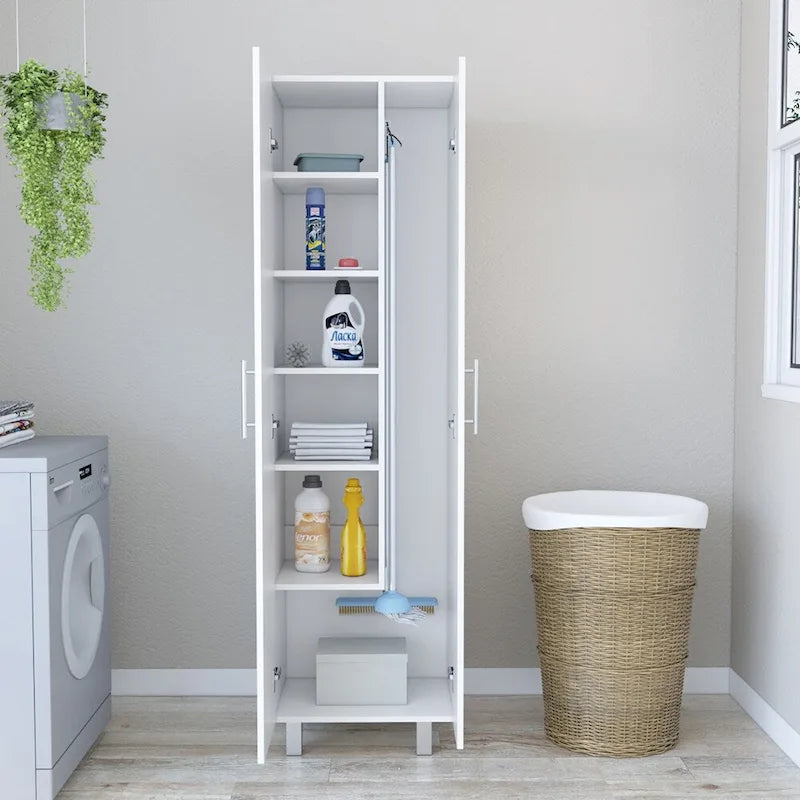 Placard-garde-manger Copenhague, Chambre, Blanc. Haute qualité et durable.
