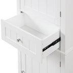Meuble de rangement de salle de bain indépendant avec tiroir et étagère réglable