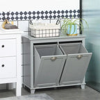 Armoire de tri du linge inclinable, organisateur de rangement pour salle de bain