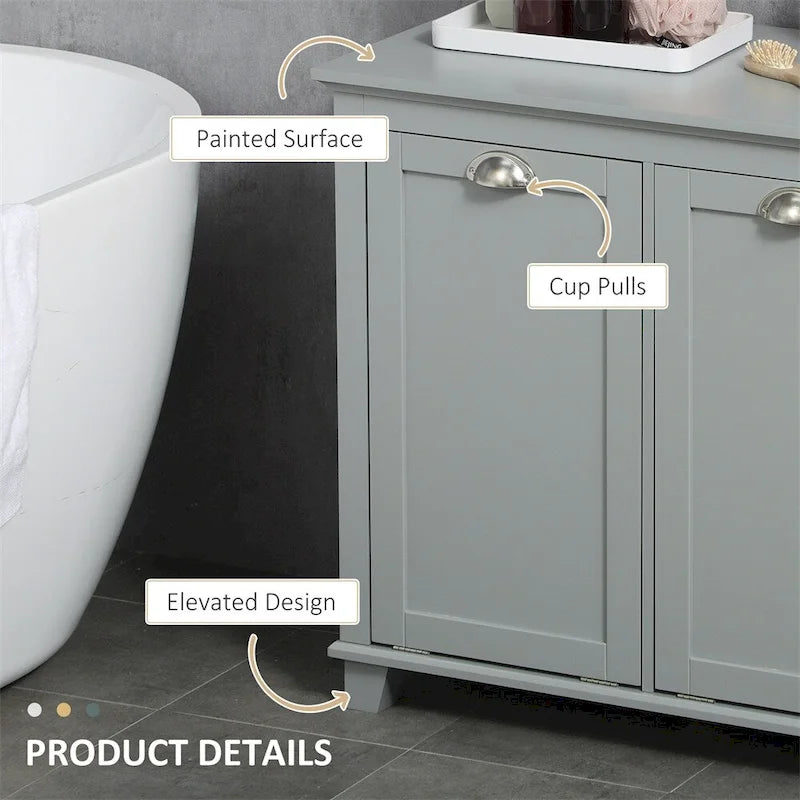 Armoire de tri du linge inclinable, organisateur de rangement pour salle de bain