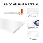 Meuble de rangement de salle de bain moderne Yaheetech avec 3 tiroirs et 2 étagères ouvertes, blanc - Non disponible