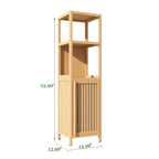 Meuble de rangement multifonctionnel en bambou de grande capacité
