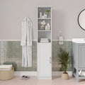 Tour de rangement autoportante pour salle de bain, organisateur de linge de maison