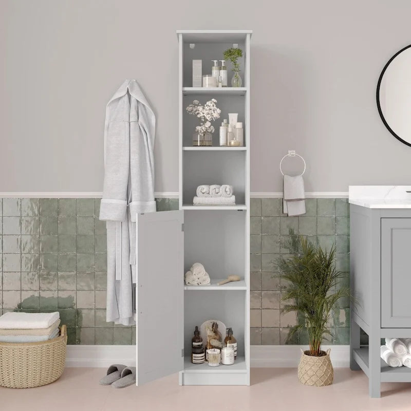 Tour de rangement autoportante pour salle de bain, organisateur de linge de maison