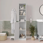 Tour de rangement autoportante pour salle de bain, organisateur de linge de maison