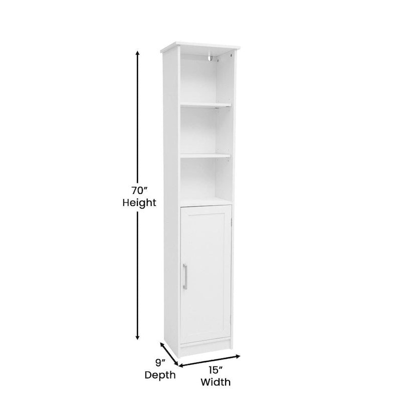 Tour de rangement autoportante pour salle de bain, organisateur de linge de maison