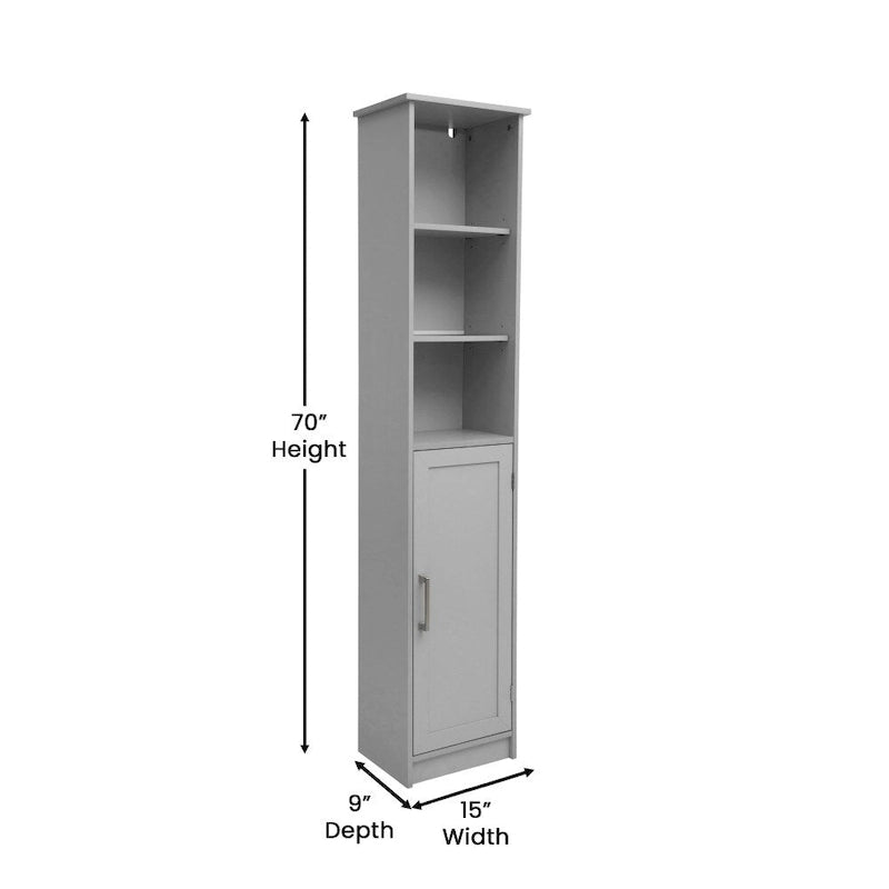 Tour de rangement autoportante pour salle de bain, organisateur de linge de maison