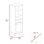 Meuble bas de salle de bain, deux étagères intérieures, deux étagères ouvertes, une porte, pour salle de bain, cuisine, salon