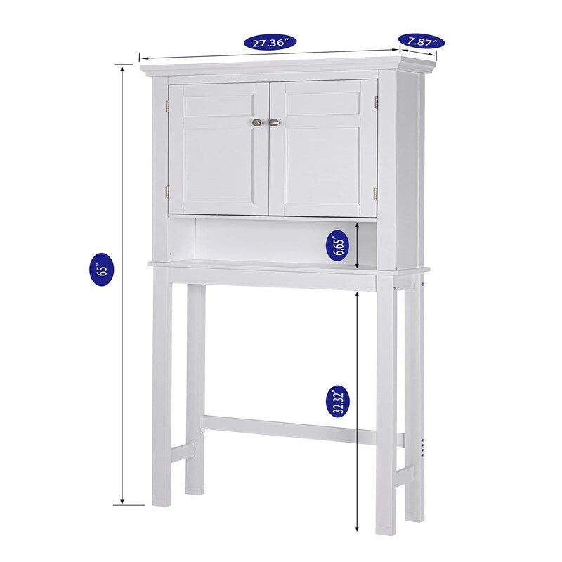 Armoire de rangement à installer au-dessus des toilettes - 7,87 cm (P) x 27,36 cm (L) x 65 cm (H)