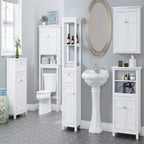 Armoire de rangement à installer au-dessus des toilettes - 7,87 cm (P) x 27,36 cm (L) x 65 cm (H)