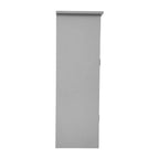 Meuble de rangement moderne pour salle de bain avec porte à fermeture magnétique et 3 étagères