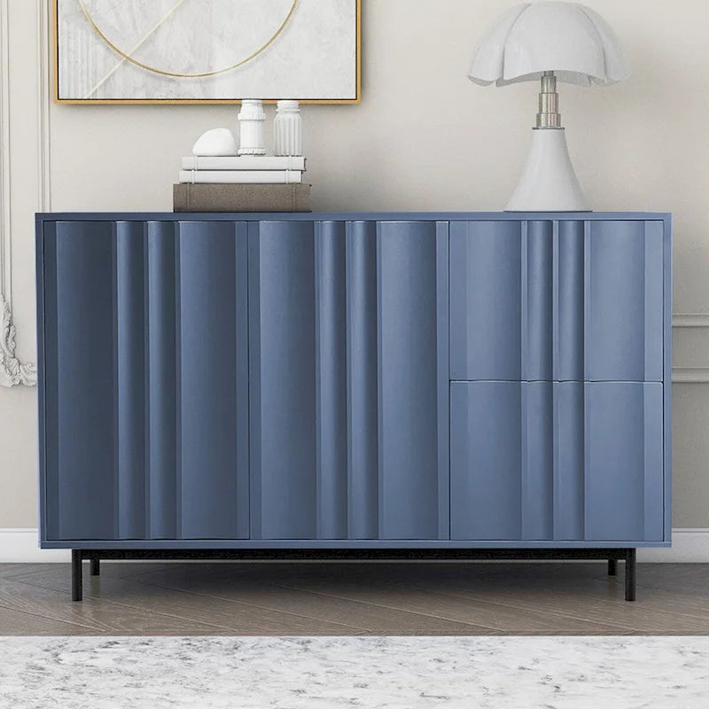 Armoire de rangement de 75 cm de hauteur avec étagères réglables - 120 x 40 cm