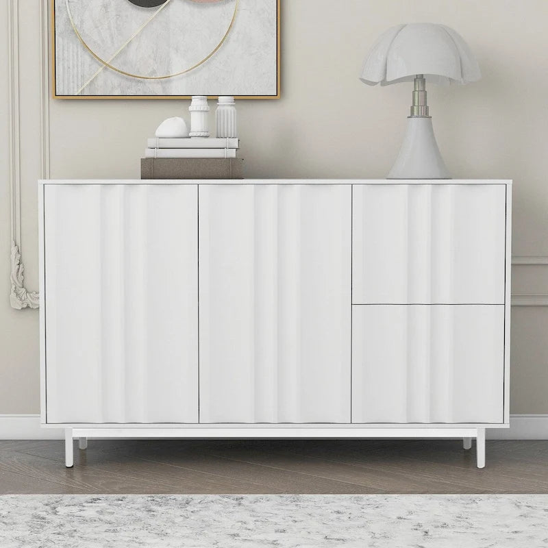 Armoire de rangement de 75 cm de hauteur avec étagères réglables - 120 x 40 cm