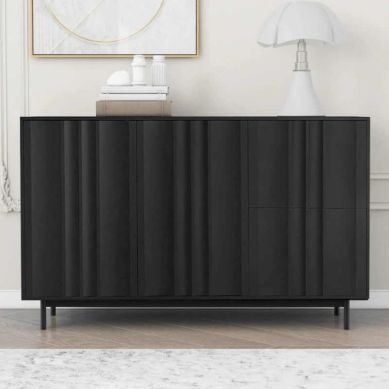 Armoire de rangement de 75 cm de hauteur avec étagères réglables - 120 x 40 cm