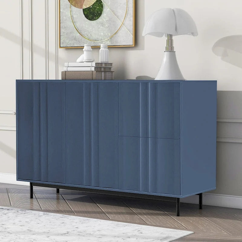 Armoire de rangement de 75 cm de hauteur avec étagères réglables - 120 x 40 cm
