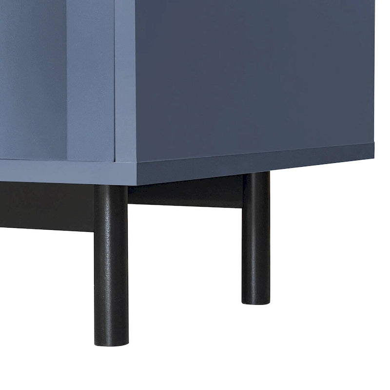 Armoire de rangement de 75 cm de hauteur avec étagères réglables - 120 x 40 cm