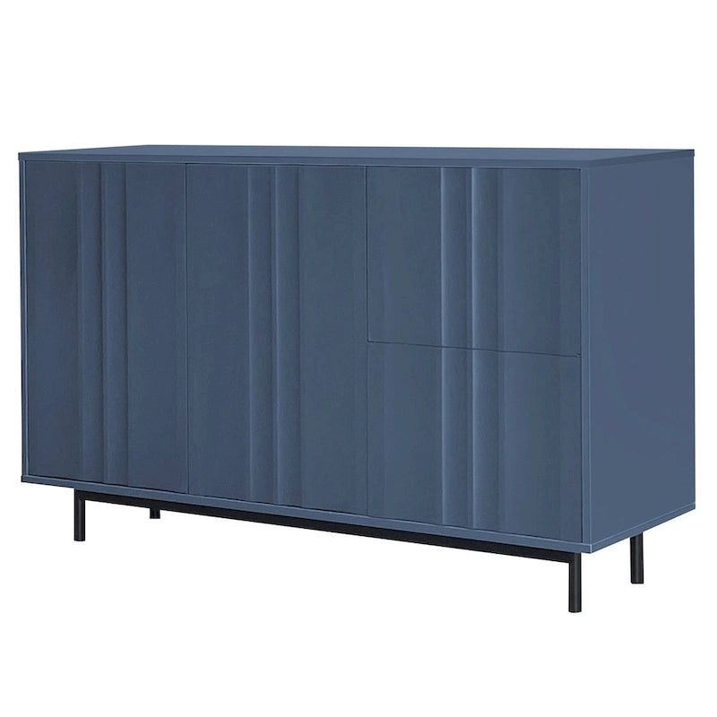 Armoire de rangement de 75 cm de hauteur avec étagères réglables - 120 x 40 cm