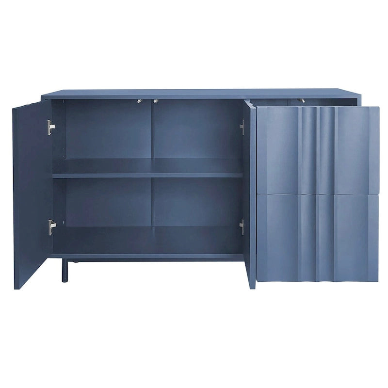 Armoire de rangement de 75 cm de hauteur avec étagères réglables - 120 x 40 cm