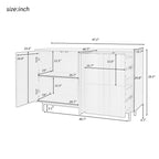 Armoire de rangement de 75 cm de hauteur avec étagères réglables - 120 x 40 cm