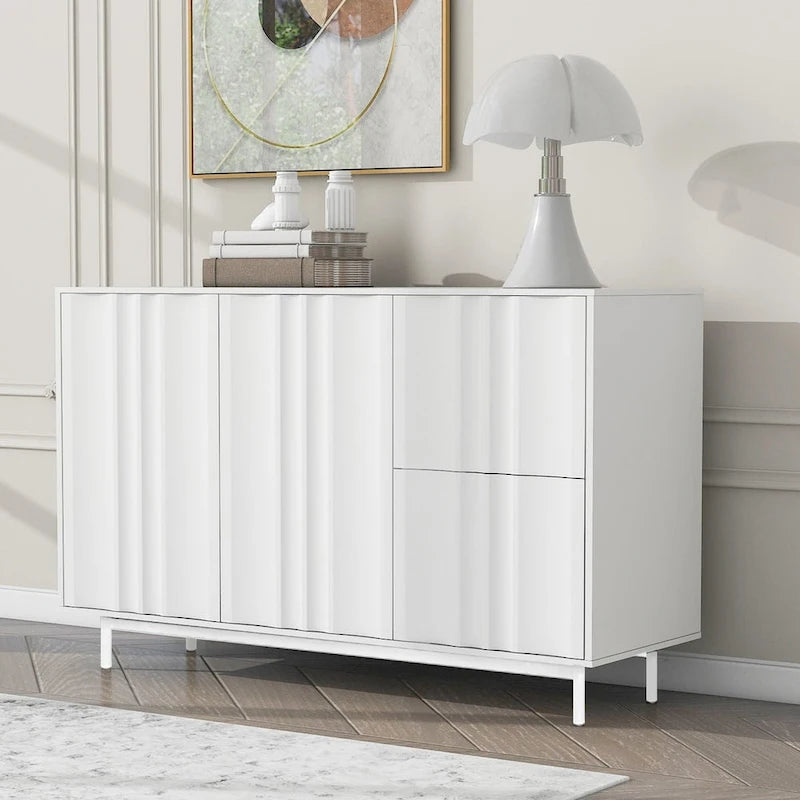 Armoire de rangement de 75 cm de hauteur avec étagères réglables - 120 x 40 cm
