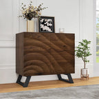 2/4 Door Wood Storage Cabinet Sideboard Buffet TV Stand with Adjustable Shelves