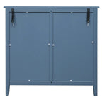 Armoire de rangement bleue de 77 cm de hauteur avec 3 tiroirs et tapis antidérapants - 80 x 38 cm