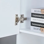 Buffet de cuisine en bois avec rangements et cave à vin