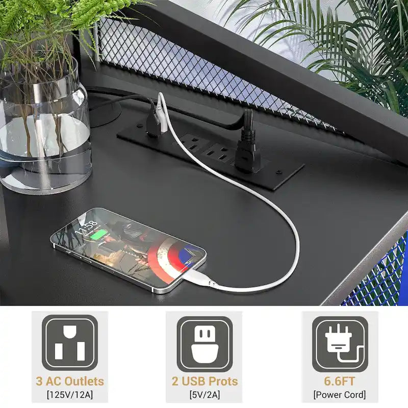Classeur avec station de charge, armoire de rangement avec destructeur de documents sur roulettes