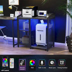 Classeur avec station de charge, armoire de rangement avec destructeur de documents sur roulettes