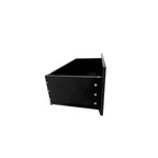 Classeur latéral à 2 tiroirs, classeur de rangement pour bureau à domicile, noir