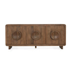 Buffet Classic Home Valley à 6 portes en bois de manguier naturel