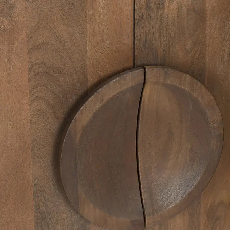 Buffet Classic Home Valley à 6 portes en bois de manguier naturel