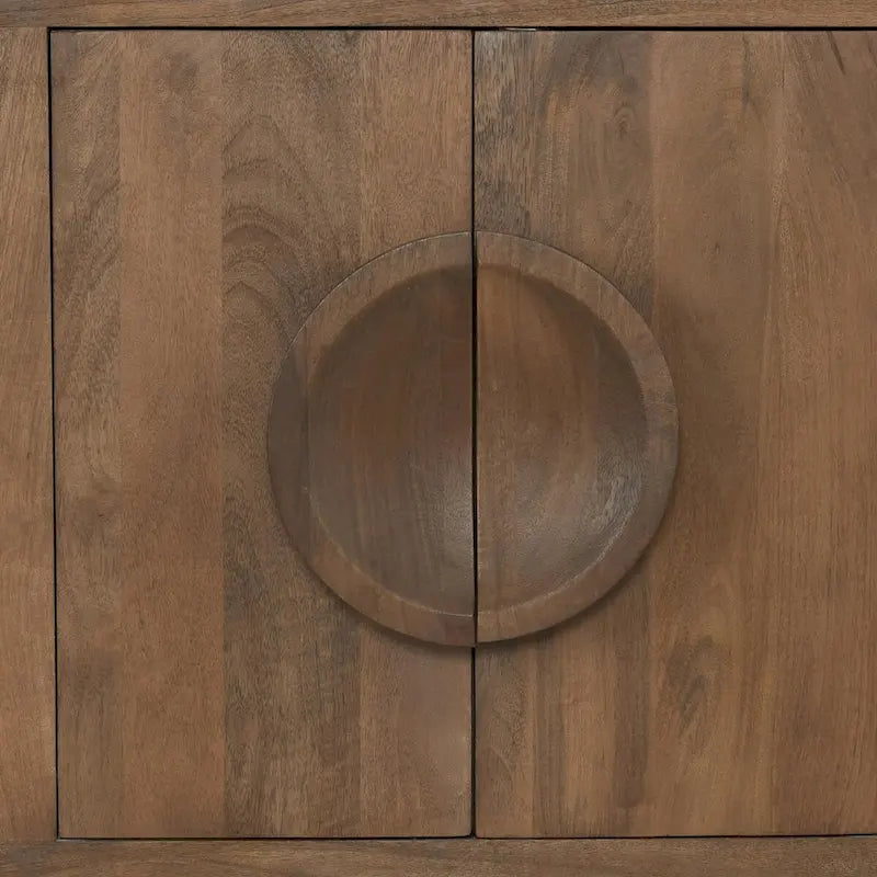 Buffet Classic Home Valley à 6 portes en bois de manguier naturel