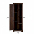 Armoire de rangement rustique haute avec porte de grange