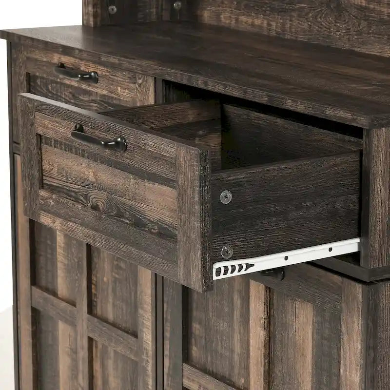 Armoire de rangement pour garde-manger de cuisine de style campagnard