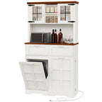 Armoire de rangement pour garde-manger de cuisine de style campagnard