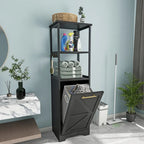 Étagère de rangement pour salle de bain à 3 niveaux inclinable de 53 po