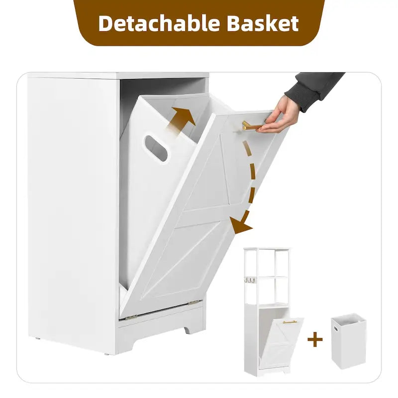 Étagère de rangement pour salle de bain à 3 niveaux inclinable de 53 po