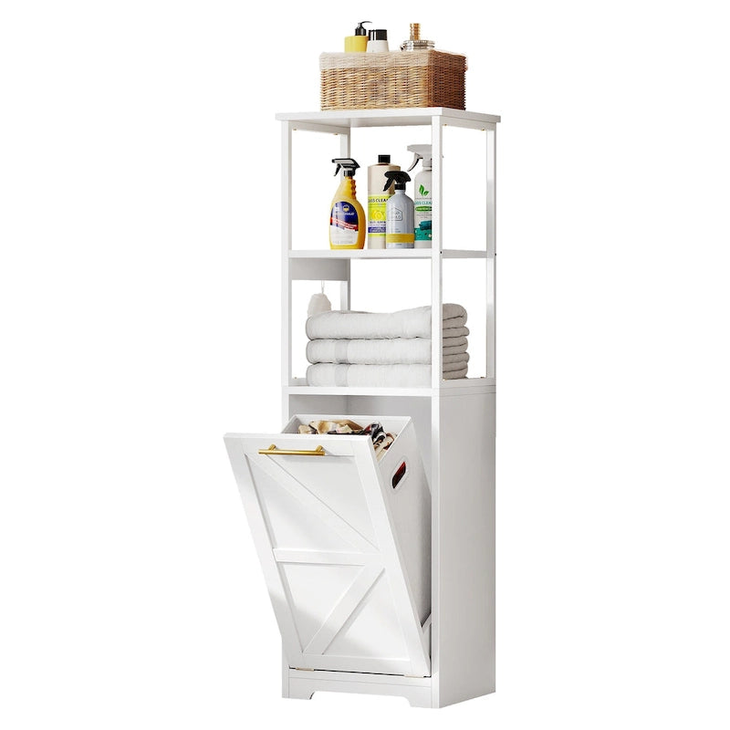 Étagère de rangement pour salle de bain à 3 niveaux inclinable de 53 po