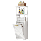 Étagère de rangement pour salle de bain à 3 niveaux inclinable de 53 po