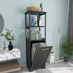 Étagère de rangement pour salle de bain à 3 niveaux inclinable de 53 po